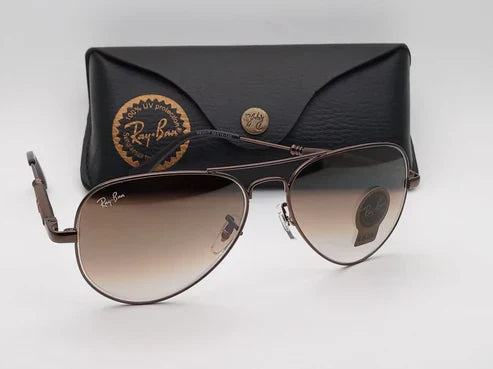 RB New Modern Stylish Addition Shaded Brown Shade & Brown 3517 Oval Sunglass For Unisex